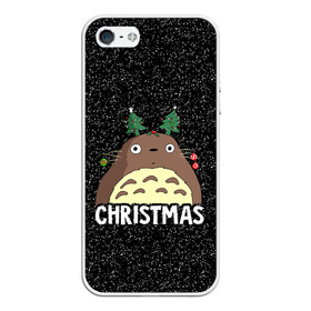 Чехол для iPhone 5/5S матовый с принтом Totoro Christmas , Силикон | Область печати: задняя сторона чехла, без боковых панелей | anime | christmas | moon | myneighbortotoro | night | totoro | xmas | аниме | канта | кодомо | котобус | кусакабэ | мэй | рождество | сусуватари | тацуо | тоторо | хаяомиядзаки | ясуко