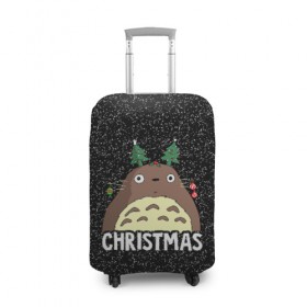 Чехол для чемодана 3D с принтом Totoro Christmas , 86% полиэфир, 14% спандекс | двустороннее нанесение принта, прорези для ручек и колес | Тематика изображения на принте: anime | christmas | moon | myneighbortotoro | night | totoro | xmas | аниме | канта | кодомо | котобус | кусакабэ | мэй | рождество | сусуватари | тацуо | тоторо | хаяомиядзаки | ясуко