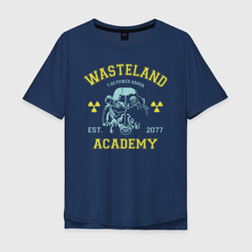 Мужская футболка хлопок Oversize с принтом Fallout , 100% хлопок | свободный крой, круглый ворот, “спинка” длиннее передней части | fallout | shelter | vault | wasteland | wasteland academy | игры | компьютерные игры | фолаут | фоллаут