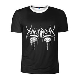 Мужская футболка 3D спортивная с принтом Lil Xan - Xanarchy , 100% полиэстер с улучшенными характеристиками | приталенный силуэт, круглая горловина, широкие плечи, сужается к линии бедра | lil | lil xan | xan | xanarchy | лил | лил ксан | репер лил ксан