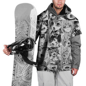 Накидка на куртку 3D с принтом Ахегао , 100% полиэстер |  | Тематика изображения на принте: ahegao | аниме | ахегао | мульт | мультфильм | сенпай | сэмпай