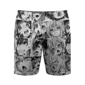 Мужские шорты 3D спортивные с принтом Ахегао ,  |  | ahegao | аниме | ахегао | мульт | мультфильм | сенпай | сэмпай