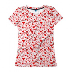 Женская футболка 3D с принтом Lovely , 100% полиэфир ( синтетическое хлопкоподобное полотно) | прямой крой, круглый вырез горловины, длина до линии бедер | весна | девушки | любовь | отношения | подарок | романтика | сердце