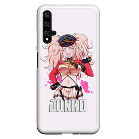 Чехол для Honor 20 с принтом Junko , Силикон | Область печати: задняя сторона чехла, без боковых панелей | danganronpa | junko | monokuma | аниме | девочка | девушка | джунко | медведь | мишка | монокума | мультфильм | эношима