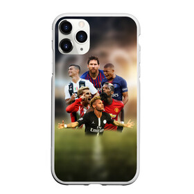 Чехол для iPhone 11 Pro матовый с принтом Чемпионы , Силикон |  | griezmann | mbappe | messi | neymar | pogba | ronaldo | гризман | лига | мбаппе | месси | неймар | погба | роналдо | чемпионов | чемпионы