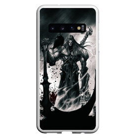 Чехол для Samsung Galaxy S10 с принтом DARKSIDERS , Силикон | Область печати: задняя сторона чехла, без боковых панелей | apocalypse | building | darksider 3 | destruction | fury | roots | slasher | strife | война | всадники апокалипсиса | голод | дарксайдерс | нефилимы | раздор | ярость