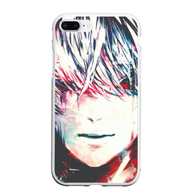 Чехол для iPhone 7Plus/8 Plus матовый с принтом Kaneki Ken Tokyo Ghoul , Силикон | Область печати: задняя сторона чехла, без боковых панелей | Тематика изображения на принте: centipede | dragon | eyepatch | ken kaneki | one eyed king | the black reaper | tokyo ghoul | tokyo kushu | toukyou ghoul | toukyou kushu | кэн канэки | токийский гуль | токийский монстр