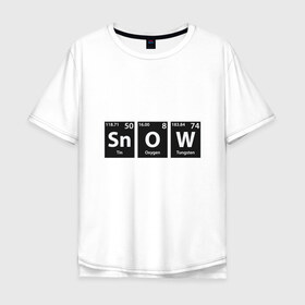 Мужская футболка хлопок Oversize с принтом Snow , 100% хлопок | свободный крой, круглый ворот, “спинка” длиннее передней части | 2019 | дед мороз | дом | елка | желание | животные | зима | кабан | милый | мороз | настроение | новый год | пеппа | подарок | позитив | поросенок | праздник | радость | рождество | санта клаус | свинка