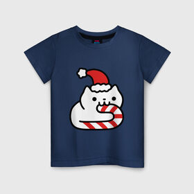 Детская футболка хлопок с принтом Kitty Candy , 100% хлопок | круглый вырез горловины, полуприлегающий силуэт, длина до линии бедер | 2019 | дед мороз | дом | елка | желание | животные | зима | кабан | милый | мороз | настроение | новый год | пеппа | подарок | позитив | поросенок | праздник | радость | рождество | санта клаус | свинка
