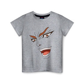 Детская футболка хлопок с принтом Dio Brando , 100% хлопок | круглый вырез горловины, полуприлегающий силуэт, длина до линии бедер | dio | jojo | джо джо | дио