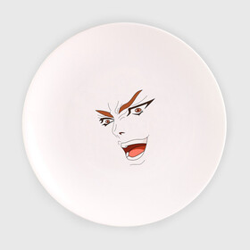 Тарелка с принтом Dio Brando , фарфор | диаметр - 210 мм
диаметр для нанесения принта - 120 мм | dio | jojo | джо джо | дио
