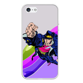 Чехол для iPhone 5/5S матовый с принтом Jojo Jotaro , Силикон | Область печати: задняя сторона чехла, без боковых панелей | adventure | anime | bizzare | jo jo | jojo | logo | manga | аниме | араки | ахегао | джо | джо джо | джоджо | жижа | жожа | жожо | йойо | лого | манга | мульт | мультфильм | отаку | сериал | символ | хирохико | юри | яой