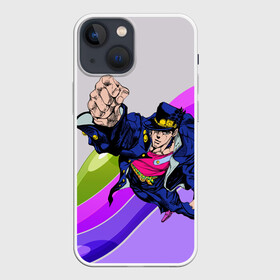 Чехол для iPhone 13 mini с принтом Jojo Jotaro ,  |  | adventure | anime | bizzare | jo jo | jojo | logo | manga | аниме | араки | ахегао | джо | джо джо | джоджо | жижа | жожа | жожо | йойо | лого | манга | мульт | мультфильм | отаку | сериал | символ | хирохико | юри | яой