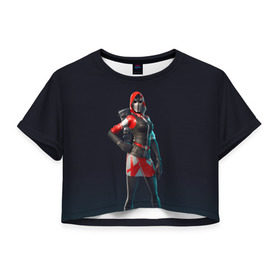 Женская футболка 3D укороченная с принтом Fortnite. Ace , 100% полиэстер | круглая горловина, длина футболки до линии талии, рукава с отворотами | ace | battle | epic | fortnite | royale | save | soldier | swag | world | битва | королевская | солдат