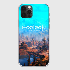 Чехол для iPhone 12 Pro с принтом HORIZON ZERO DAWN , силикон | область печати: задняя сторона чехла, без боковых панелей | aloy | game | horizon zero dawn | hunter | machine | mecha | robot | snow | spear | the frozen wilds | weapon | игры | постапокалипсис | роботы | фентези | элой