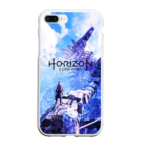 Чехол для iPhone 7Plus/8 Plus матовый с принтом Horizon Zero Dawn , Силикон | Область печати: задняя сторона чехла, без боковых панелей | aloy | game | horizon zero dawn | hunter | machine | mecha | robot | snow | spear | the frozen wilds | weapon | игры | постапокалипсис | роботы | фентези | элой