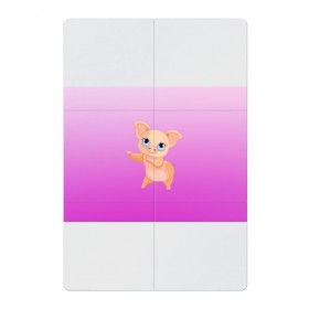 Магнитный плакат 2Х3 с принтом Танцующая свинка , Полимерный материал с магнитным слоем | 6 деталей размером 9*9 см | 2019 | голубоглазая | новыйгод | поросенок | пятачок | розовый | свинка | символгода | танцующаясвинка | танцы