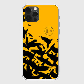 Чехол для iPhone 12 Pro Max с принтом TWENTY ONE PILOTS , Силикон |  | 21 pilots | 21p | crow | logo | music | rock | top | trench | twenty one pilots | вороны | группа | лого | музыка | рок