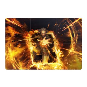 Магнитный плакат 3Х2 с принтом Witcher Card Game - Geralt , Полимерный материал с магнитным слоем | 6 деталей размером 9*9 см | geralt | the witcher | witcher | ведьмак