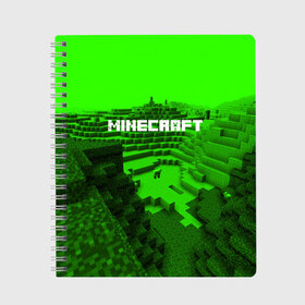 Тетрадь с принтом Minecraft , 100% бумага | 48 листов, плотность листов — 60 г/м2, плотность картонной обложки — 250 г/м2. Листы скреплены сбоку удобной пружинной спиралью. Уголки страниц и обложки скругленные. Цвет линий — светло-серый
 | blade | blocks | creeper | cubes | game | ken | minecraft | mobs | sword | игры | крипер | майн крафт | майнкрафт | моб