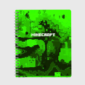 Тетрадь с принтом MINECRAFT , 100% бумага | 48 листов, плотность листов — 60 г/м2, плотность картонной обложки — 250 г/м2. Листы скреплены сбоку удобной пружинной спиралью. Уголки страниц и обложки скругленные. Цвет линий — светло-серый
 | blade | blocks | creeper | cubes | game | ken | minecraft | mobs | sword | игры | крипер | майн крафт | майнкрафт | моб