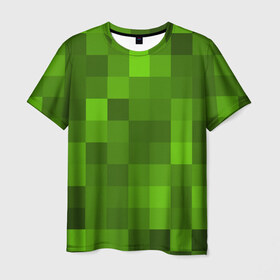 Мужская футболка 3D с принтом Minecraft , 100% полиэфир | прямой крой, круглый вырез горловины, длина до линии бедер | blade | blocks | creeper | cubes | game | ken | minecraft | mobs | sword | игры | крипер | майн крафт | майнкрафт | моб