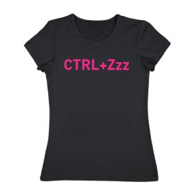 Женская футболка хлопок с принтом Ctrl+Z , 100% хлопок | прямой крой, круглый вырез горловины, длина до линии бедер, слегка спущенное плечо | кирилл бледный | пошлая молли