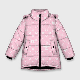 Зимняя куртка для девочек 3D с принтом Lil Peep pink pattern , ткань верха — 100% полиэстер; подклад — 100% полиэстер, утеплитель — 100% полиэстер. | длина ниже бедра, удлиненная спинка, воротник стойка и отстегивающийся капюшон. Есть боковые карманы с листочкой на кнопках, утяжки по низу изделия и внутренний карман на молнии. 

Предусмотрены светоотражающий принт на спинке, радужный светоотражающий элемент на пуллере молнии и на резинке для утяжки. | benz truck | girls | gustav ahr | heart | hip hop | lil | lil peep | look at the sky tonight | love | peep | rap | rose | лил | лилпип | паттерн | пип | рэп | хип хоп | эмо | эмо реп