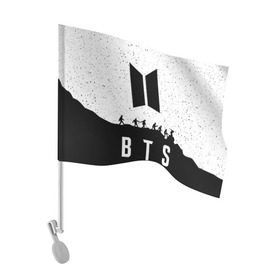 Флаг для автомобиля с принтом РЮКЗАК BTS , 100% полиэстер | Размер: 30*21 см | bt21 | bts | bts army | bts star | bts stickers | j hope | jimin | jin | jungkook | k pop | rap monster | rapmon | space | suga | v | бтс | бтс звезды | корея | космос | стикеры bts