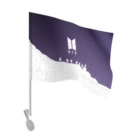 Флаг для автомобиля с принтом BTS STARS , 100% полиэстер | Размер: 30*21 см | bt21 | bts | bts army | bts star | bts stickers | j hope | jimin | jin | jungkook | k pop | rap monster | rapmon | space | suga | v | бтс | бтс звезды | корея | космос | стикеры bts