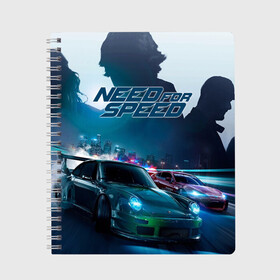 Тетрадь с принтом Need for Speed , 100% бумага | 48 листов, плотность листов — 60 г/м2, плотность картонной обложки — 250 г/м2. Листы скреплены сбоку удобной пружинной спиралью. Уголки страниц и обложки скругленные. Цвет линий — светло-серый
 | need for speed | nfs | авто | вип | гонки | жажда скорости | класс | машины | симулятор | чемпион