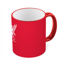 Кружка с принтом FC Liverpool , керамика | ёмкость 330 мл | firmino | lfc | liverpool | liverpool fc | mane | shaqiri | ливерпуль | фирмино | фк | футбол | футбольный клуб англии | шакири