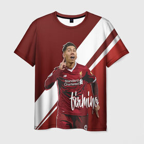 Мужская футболка 3D с принтом Roberto Firmino , 100% полиэфир | прямой крой, круглый вырез горловины, длина до линии бедер | firmino | lfc | liverpool | liverpool fc | mane | shaqiri | ливерпуль | фирмино | фк | футбол | футбольный клуб англии | шакири