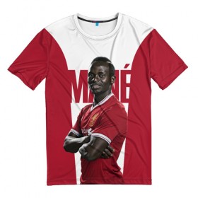 Мужская футболка 3D с принтом Mane , 100% полиэфир | прямой крой, круглый вырез горловины, длина до линии бедер | firmino | lfc | liverpool | liverpool fc | mane | shaqiri | ливерпуль | фирмино | фк | футбол | футбольный клуб англии | шакири