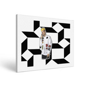 Холст прямоугольный с принтом Элджей , 100% ПВХ |  | 3d | sayonara boy | группа | квадратики | кубики | лого | логотип | морген | музыка | русский реп | сайонара | элджей