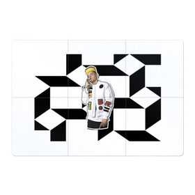 Магнитный плакат 3Х2 с принтом Элджей , Полимерный материал с магнитным слоем | 6 деталей размером 9*9 см | 3d | sayonara boy | группа | квадратики | кубики | лого | логотип | морген | музыка | русский реп | сайонара | элджей