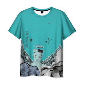 Мужская футболка 3D с принтом Lil Peep & XXXTentacion , 100% полиэфир | прямой крой, круглый вырез горловины, длина до линии бедер | ahr | benz truck | gustav | hip hop | lil | lil peep | peep | rap | xxxtentacion | лил | лилпип | пип | рэп | хип хоп | эмо | эмо реп