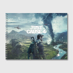 Альбом для рисования с принтом Just Cause 4 , 100% бумага
 | матовая бумага, плотность 200 мг. | Тематика изображения на принте: just cause