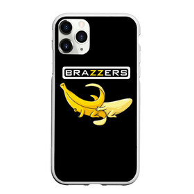Чехол для iPhone 11 Pro матовый с принтом Brazzers , Силикон |  | brazzers | банан | бразерс | логотип | надпись | прикол | юмор