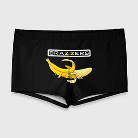 Мужские купальные плавки 3D с принтом Brazzers , Полиэстер 85%, Спандекс 15% |  | brazzers | банан | бразерс | логотип | надпись | прикол | юмор