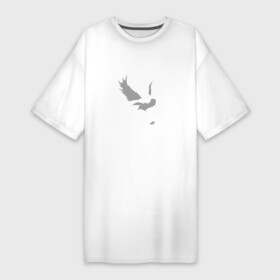 Платье-футболка хлопок с принтом Хабиб (Air) ,  |  | air | eagle | khabib | nurmagomedov | ssru | нурмагомедов | орел | хабиб