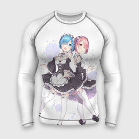 Мужской рашгард 3D с принтом Re Zero ,  |  | ram | re zero | rem | rezero | рам | рем | с нуля