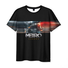 Мужская футболка 3D с принтом Metro Exodus , 100% полиэфир | прямой крой, круглый вырез горловины, длина до линии бедер | exodus | metro | metro exodus | playstation 4 | xbox one | ексодус | игра | игры | икс бокс | исход | метро | митро | плейстейшен | стрелялка | шутер | эксобус | эксодус