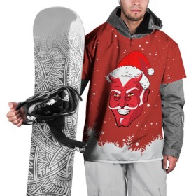 Накидка на куртку 3D с принтом Сатана Санта , 100% полиэстер |  | 2019 |  снег | агрессивный санта | дед мороз | демон | дьявол | злой санта | злость | новогодний | новый год | новый год 2019 | опасность | санта | сантасатана | сатана | снежинки