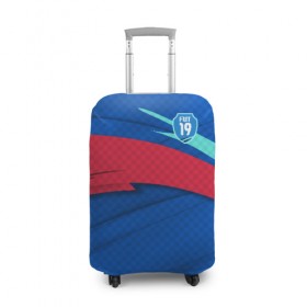 Чехол для чемодана 3D с принтом FUT FIFA 2019 Main , 86% полиэфир, 14% спандекс | двустороннее нанесение принта, прорези для ручек и колес | champions league | fifa | game. easports | team | ultimate | лига | фифа | чемпионов