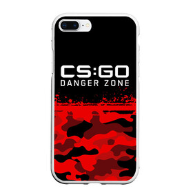 Чехол для iPhone 7Plus/8 Plus матовый с принтом CSGO - Danger Zone , Силикон | Область печати: задняя сторона чехла, без боковых панелей | asiimov | beast | counter | counter strike | counterstrike | cs go | cs:go | csgo | danger | global | hyper | offensive | strike | zone | азимов | гоу | контер | контр | контра | контрстрайк | страйк | сы пщ