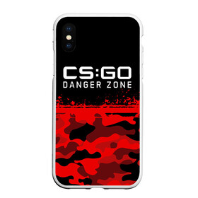 Чехол для iPhone XS Max матовый с принтом CS:GO - Danger Zone , Силикон | Область печати: задняя сторона чехла, без боковых панелей | Тематика изображения на принте: asiimov | beast | counter | counter strike | counterstrike | cs go | cs:go | csgo | danger | global | hyper | offensive | strike | zone | азимов | гоу | контер | контр | контра | контрстрайк | страйк | сы пщ