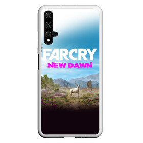 Чехол для Honor 20 с принтом FAR CRY NEW DAWN , Силикон | Область печати: задняя сторона чехла, без боковых панелей | Тематика изображения на принте: action | far cry | far cry new dawn | game | gamer | montana | player | shooter | usa | врата эдема | знак | игра | культ | секта | символ | символика | шутер | эдем