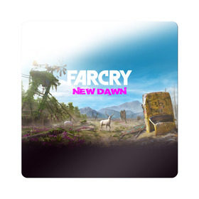 Магнит виниловый Квадрат с принтом FAR CRY NEW DAWN , полимерный материал с магнитным слоем | размер 9*9 см, закругленные углы | action | far cry | far cry new dawn | game | gamer | montana | player | shooter | usa | врата эдема | знак | игра | культ | секта | символ | символика | шутер | эдем