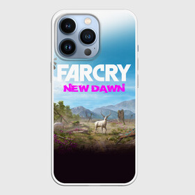 Чехол для iPhone 13 Pro с принтом FAR CRY NEW DAWN ,  |  | Тематика изображения на принте: action | far cry | far cry new dawn | game | gamer | montana | player | shooter | usa | врата эдема | знак | игра | культ | секта | символ | символика | шутер | эдем